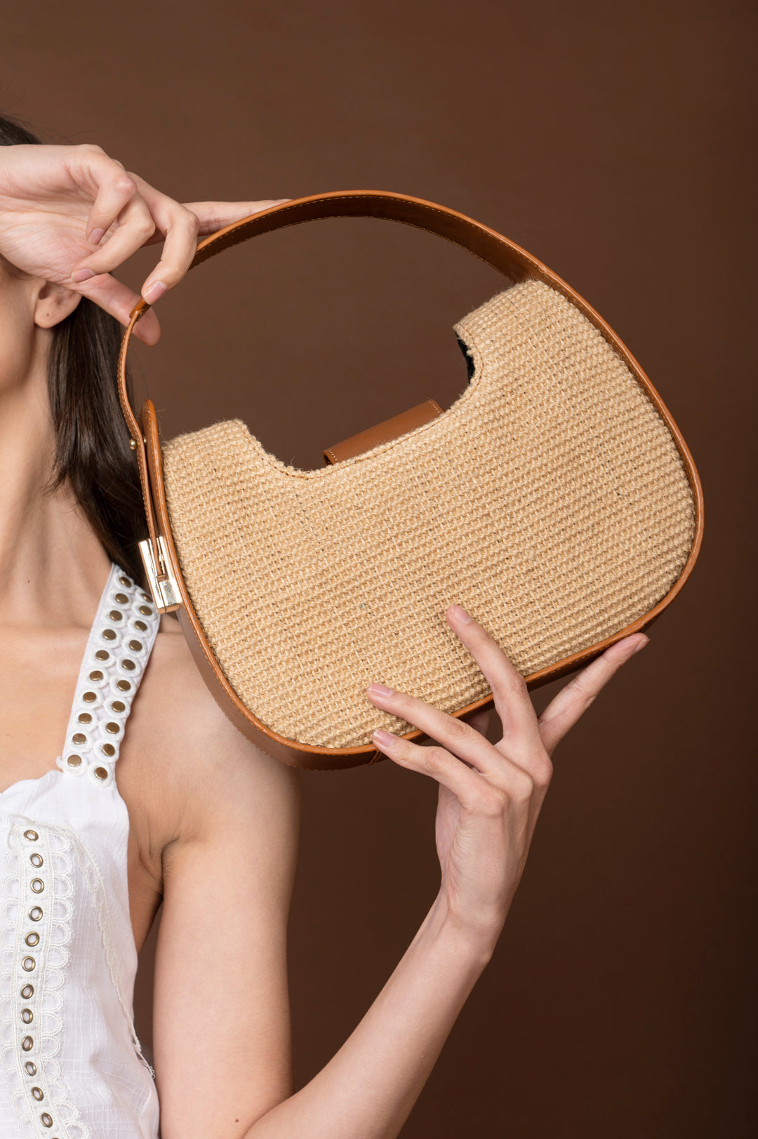 LISBON SHOULDER BAG, JUTE