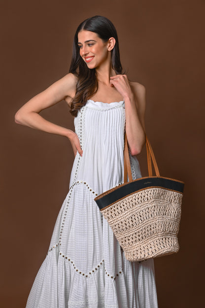 LEH TOTE XL, RAFFIA