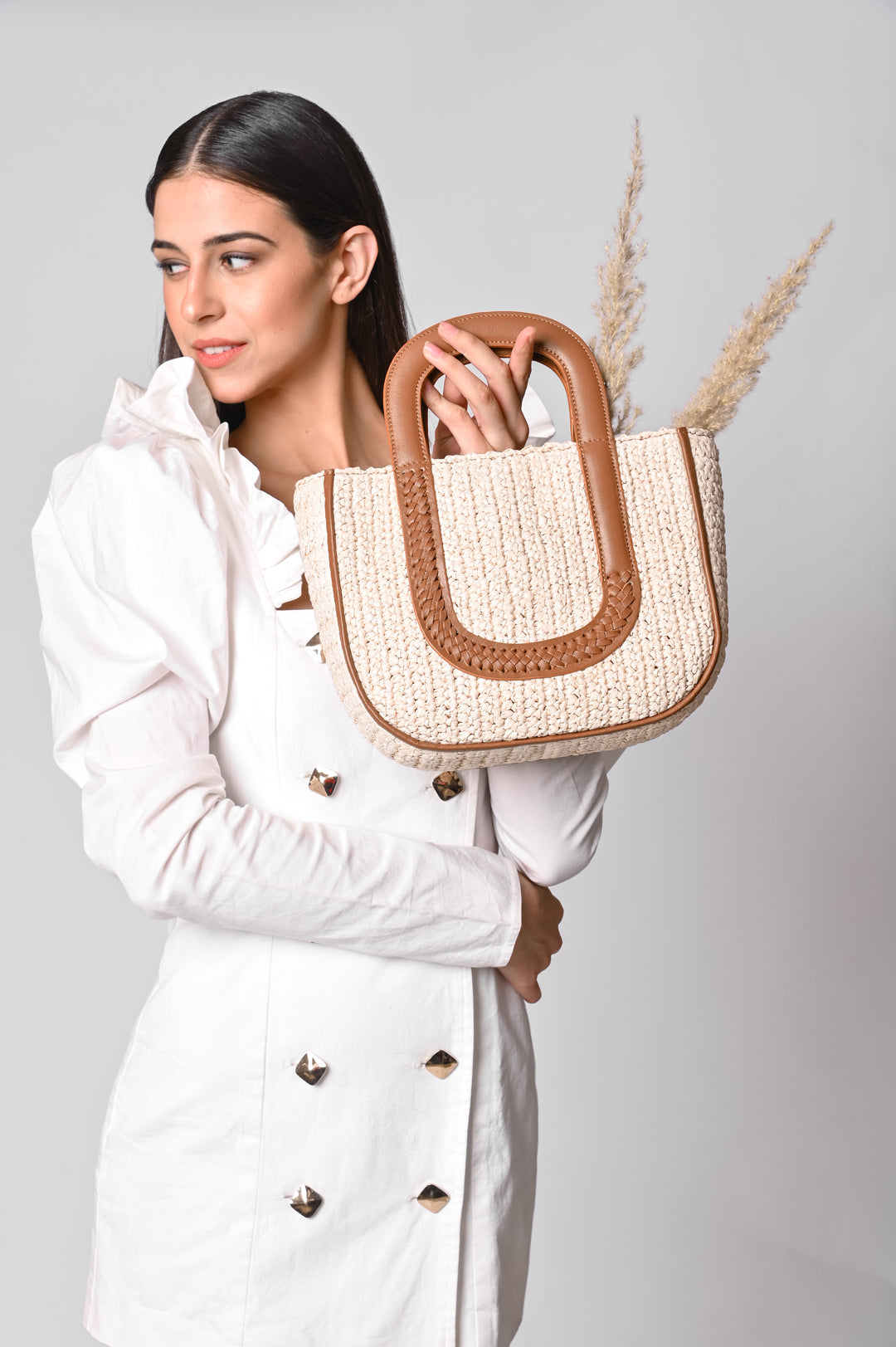 KYOTO TOTE, RAFFIA