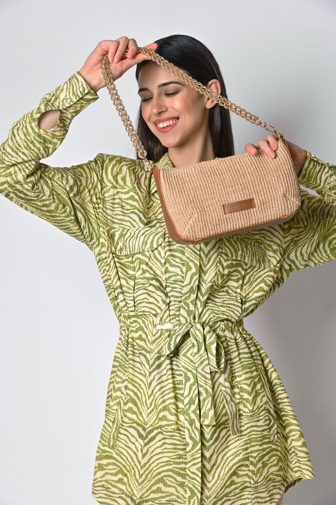 SEVILLE BAGUETTE BAG, JUTE